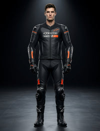 Alpinestars Motorcycle Suit – GP Force Chaser 2PC (Black/Red Fluo)