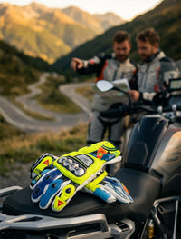 LEATHER RACING MOTORCYCLE GLOVES 09