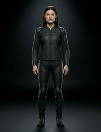 DAINESE WOMEN LEATHER JACKET BLACK