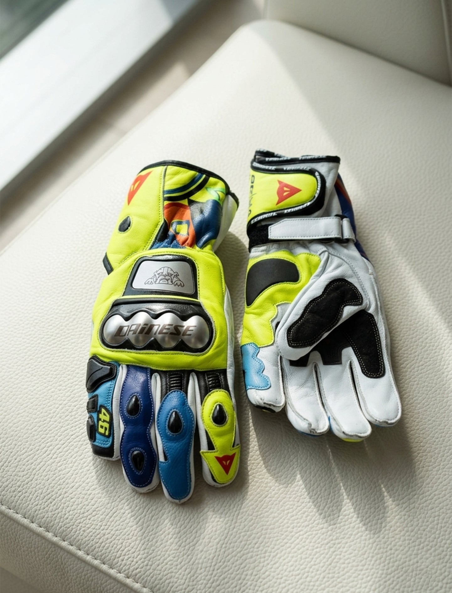 LEATHER RACING MOTORCYCLE GLOVES 09