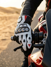 LEATHER RACING MOTORCYCLE GLOVES 08