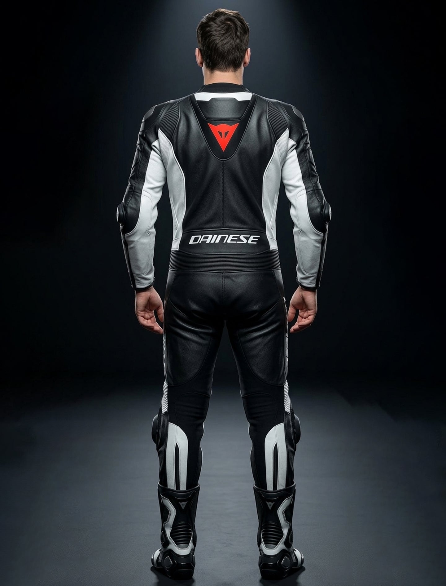 Dainese Motorcycle Suit – Mistel 2-Piece (Black/White)