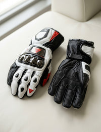 LEATHER RACING MOTORCYCLE GLOVES 08
