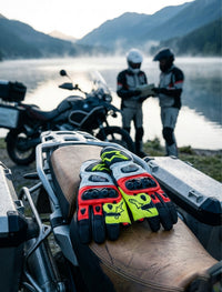 LEATHER RACING MOTORCYCLE GLOVES 03