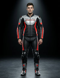 Racing 5 Men Leather Motorcycle Jacket